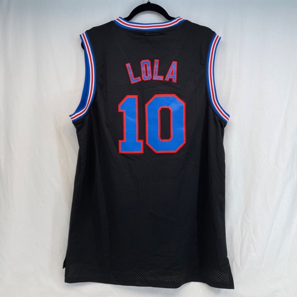 Looney Tunes Basketball Jersey Tunes Squad Lola 10 Black Size Extra Large - Picture 10 of 10